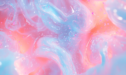 Poster - Fluid abstract art digital space visual content colorful environment macro viewpoint creative concept