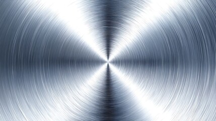 Poster - Polished Metal Surface Circular Texture Background