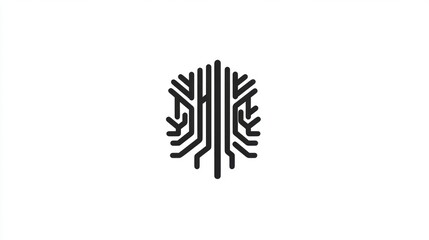 Poster - Abstract circuit design, futuristic symbol, graphic element, possible use in technology or digital design