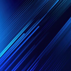 Poster - Abstract blue background with diagonal lines creating a modern visual effect for technology, art, and design concepts in various projects and presentations