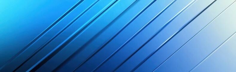 Poster - Abstract blue diagonal lines background with smooth gradient texture suitable for modern designs, presentations, and digital artwork, conveying a sense of calmness