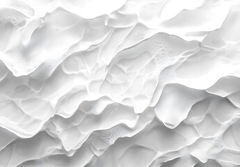 Poster - Abstract White Foam Creating a Dynamic Surface Texture for Creative Projects : Generative AI