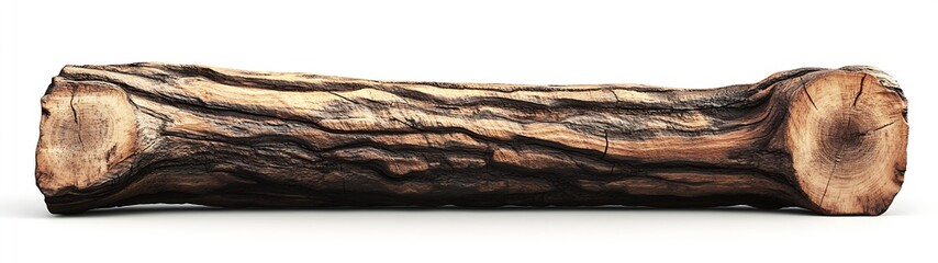 Poster - Natural textured wooden log with intricate patterns suitable for rustic design and nature themes : Generative AI