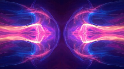 Poster - Vibrant Colorful Abstract Background with Flowing Light Patterns