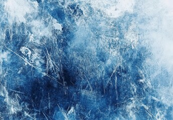 Poster - Abstract Blue Texture with Grunge Effect, Perfect for Backgrounds, Digital Art, and Creative Projects for Printed Materials and Online Use