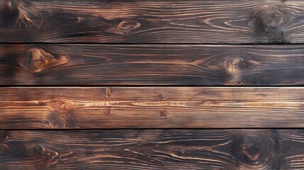 Aufkleber - Beautifully Detailed Dark Wood Plank Background Ideal for Various Design Projects : Generative AI