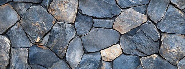 Aufkleber - High resolution image of rugged stone surface with mixed hues and organic textures : Generative AI