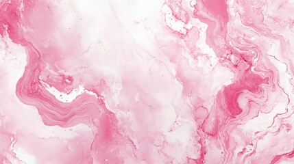 Fototapete - Elegant pink marble texture with flowing patterns ideal for backgrounds and artistic use : Generative AI