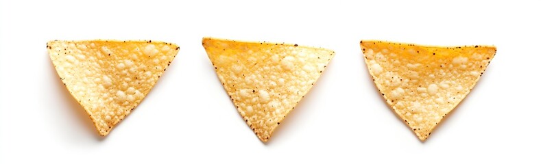 Aufkleber - Crispy Corn Tortilla Chips Perfectly Positioned for a Light Snack or Accompaniment to Dips : Generative AI