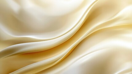 Poster - smooth, flowing silk fabric in soft cream color, creating an elegant and luxurious backdrop