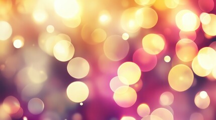 Poster - Soft Blurry Lights in Warm Colors for Background or Decoration