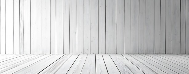 Fototapete - Minimalist Wooden Wall and Floor Design Perfect for Modern Interior Decorations : Generative AI