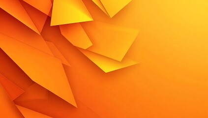 Fototapete - Fresh and Energetic Background of Orange Shapes for Contemporary Design Themes : Generative AI