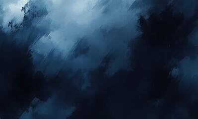 Poster - Abstract Dark Blue Background with Brush Strokes in Various Shades for Artistic and Creative Use in Designs and Print Media