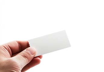 Aufkleber - Individual holding a piece of white paper with serrated edges showcasing creativity and design potential : Generative AI