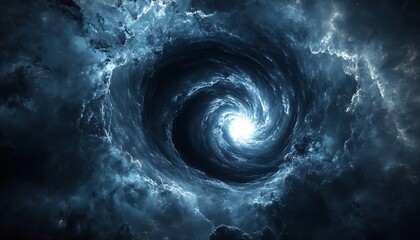Aufkleber - Stunning cosmic swirling vortex illustrating the mysteries of the universe and space : Generative AI