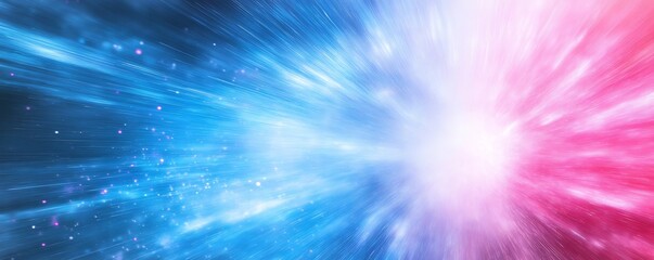 Aufkleber - Explosive burst of color and light illustrating the concept of speed and energy in a vibrant digital universe : Generative AI