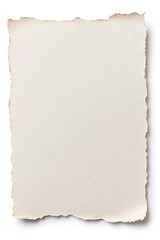Poster - Textured torn edge of fine art paper with a soft neutral tone for creative projects : Generative AI