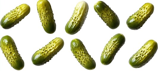 Poster - Fresh and Crisp Cucumbers Placed Artistically for a Healthy Food Perspective on Tables : Generative AI