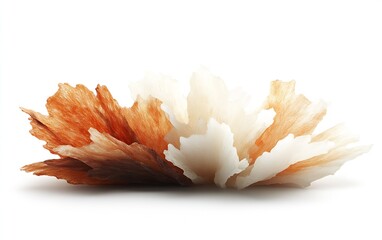 Poster - Elegant and artistic composition of delicate leaves showcasing soft texture and natural colors : Generative AI