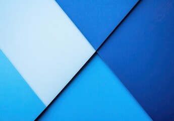Poster - Abstract geometric composition featuring various shades of blue and white on a textured surface for creative design and artistic inspiration