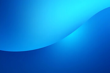 Poster - Gradient blue abstract background with a soft curve and smooth lighting.