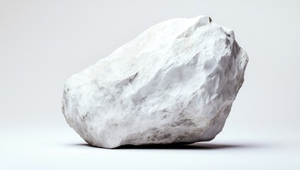 Aufkleber - White stone rock on plain background