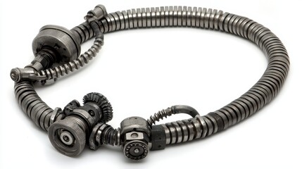 Poster - Detailed Close-up of Industrial Mechanical Components and Equipment
