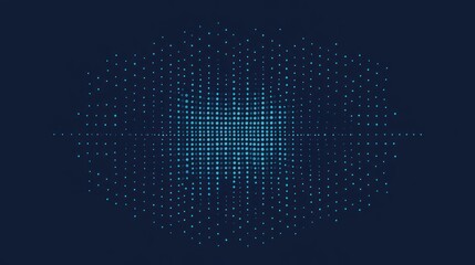 Poster - Abstract digital design, radiating light effect, dark background, possible use for technology presentation