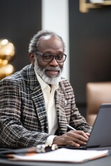 Poster - A man wearing glasses