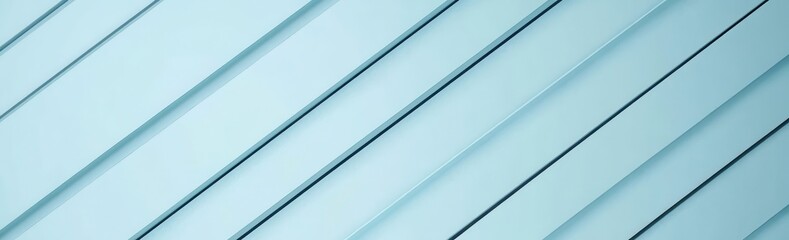Poster - Light Blue Slanted Panels with Subtle Shadows Creating a Modern and Minimalistic Background for Creative Projects and Design Applications