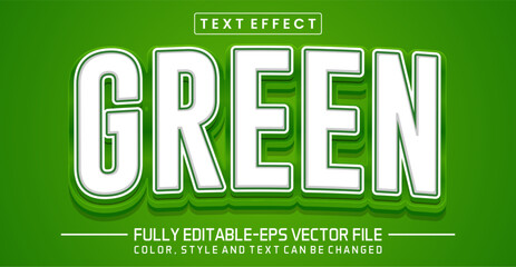 Poster - Green font Text effect editable
