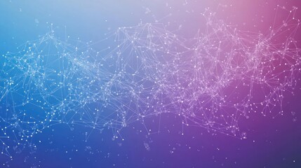 Poster - Abstract network graphic with soft color gradient. Possible use  background design for digital presentations
