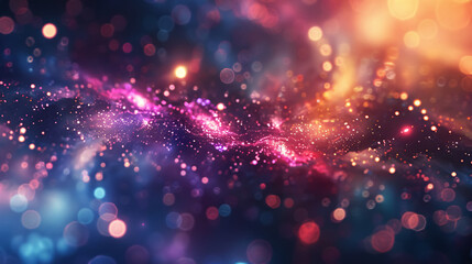Abstract multicolored galaxy cosmos background.