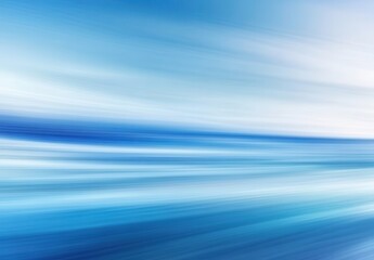 Poster - Serene Blue Abstract Background with Smooth Flowing Lines in Various Shades of Blue Evoking Calmness and Tranquility for Creative Projects