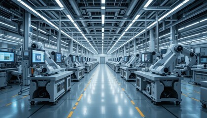 Poster - Advanced Robotic Automation in Modern Manufacturing Facility