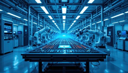 Poster - Advanced Robotics in Modern Industrial Manufacturing Facility