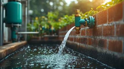 Poster - cutting edge water treatment plant with advanced systems providing clean reliable drinking water for
