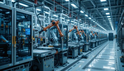 Poster - Advanced Industrial Robotics in Modern Manufacturing Facility