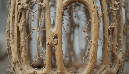 Poster - Intricate Natural Design of Organic Structure with Curved Details