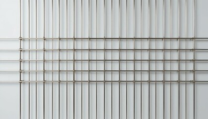 Poster - Modern Minimalist Metal Grid Pattern Wall Background Design