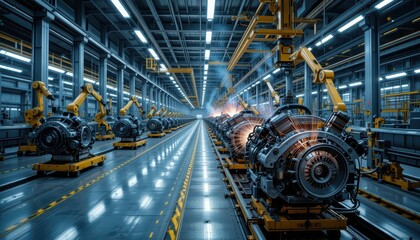 Poster - Advanced Robotics and Machinery in Modern Manufacturing Facility
