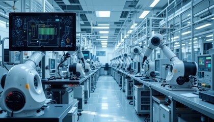 Poster - Advanced Robotics and Automation in Modern Manufacturing Facility