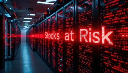 Poster - Stocks at Risk in Data Center with Red Light Emphasis on Investment