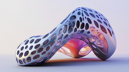 Poster - abstract detailed shape. dynamic futuristic background