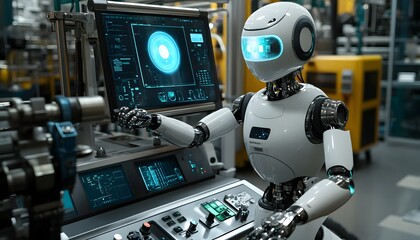 Poster - Advanced Robot Operates Industrial Control Panel