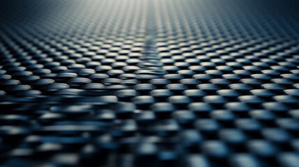 Poster - Abstract dark blue carbon fiber texture background image grid tech mesh weave style lines macro