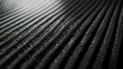 Poster - Abstract black and white textured fabric background image up art grey dark woven lines light style
