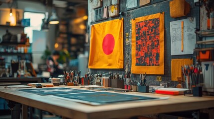 Poster - collaboration mentor and fashion with women and design for trend forecast textile pattern or creativ