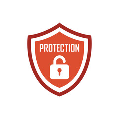 Poster - Secure icon in flat style. Privacy guarantee vector illustration on isolated background. Safety risk sign business concept.